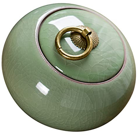 Cabilock Teedose Aus Keramik Buffetgläser Kaffeekanister Aus Keramik Luftdichte Snackbox Küchenkanister Aus Keramik Keramikdose Mit Deckel Gewürzglas Ostern Ofen Süssigkeit Legierung