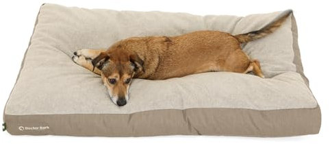 Doctor Bark Hundekissen Große Hunde Waschbar - Hundematte Weich Flauschig - Strapazierfähiges Kuscheliges Hundebett - GreenLabel (XL - 117x80 cm, Goldbraun)