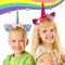2 Stück Einhorn Haarreif, FUKPO Einhorn Haarreifen Stirnband mit Ohren und Blumen Kinder Mädchen Damen Erwachsene, Einhorn Horn Kopfschmuck Haarband Haarschmuck Geburtstag Party Dekoration(Weiß/Rot)