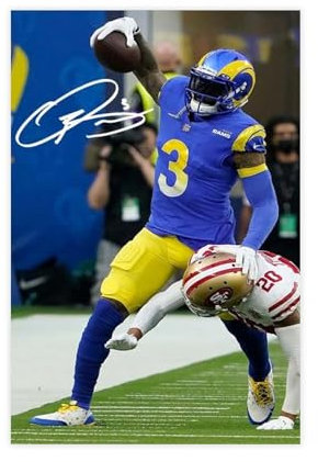 KULILK Odell Beckham Jr Leinwand-Poster, Wandkunst, Dekordruck, Bild, Gemälde für Wohnzimmer, Schlafzimmer, Dekoration, ungerahmt: 30 x 45 cm