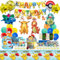 Kinder Geburtstagsdeko, Kinder Geburtstag Party Set, Kinder Partygeschirr Set Party Deko Geburtstag,Tortendeko Cake Topper Set, Birthday Decorations Set
