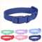 Collier imperméable pour Chien avec Boucle - en Plastique de Silicone Souple - Caoutchouc PVC - Lavable - Libération Rapide - Durable - pour Petites et Moyennes et Grandes Races - Bleu foncé