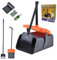 JINGUWU Large Pooper Scooper Swivel Bin & Rake Kit, 41 Long Handle Adjustable Dog Pooper Scooper with 35 Waste Bags for Clean Pet Waste Use on Grass, Dirt or Gravel Dog Poop Picker