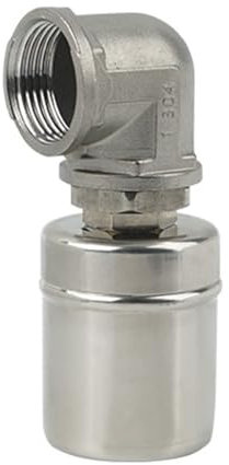 IBOWZ Kugelhahn Automatisches Schwimmerventil aus Edelstahl 304,2,5 cm,vollautomatisches Schwimmerventil zur Wasserstandskontrolle,2,5 cm Schwimmerventil,automatische Abschaltung,Wassertank,Tankturm