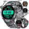 LIGE Montre Connectée Homme avec Appel Bluetooth(3 Bracelets), 1.43'' Écran Amoled Montre Intelligente avec Fréquence Cardiaque Moniteur de Sommeil Etanche IP68 Smartwatch, Android/iOS