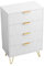 Luminarix Cómoda con 4 cajones, armario con cajones, aparador de madera, para dormitorio, salón, pasillo, 60 x 34 x 90 cm, color blanco