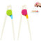 SUHAI 2 Pairs Kids Chopsticks,KidsTrainingChopsticks,ReusableChopsticks for Kids Childrens Helper Easy to Use Toddler Chopsticks for Beginners
