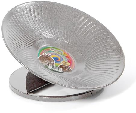 Montana Cages | Laufteller für Nager aus Stahl | L | Ø 28 cm - Platinum