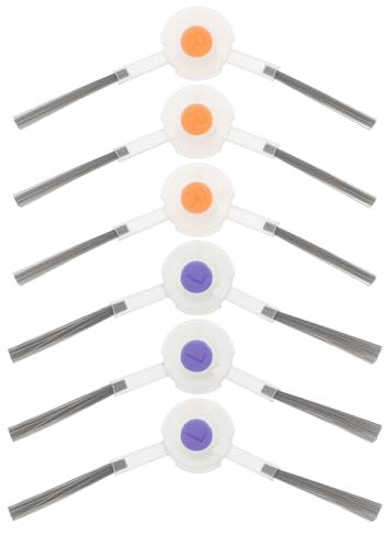 Briny River 6 Cepillos Laterales de Repuesto Compatible con Narwal Freo X Ultra/Freo X Plus/J4/J4 Lite El Robot Aspirador de Arrastre Automático