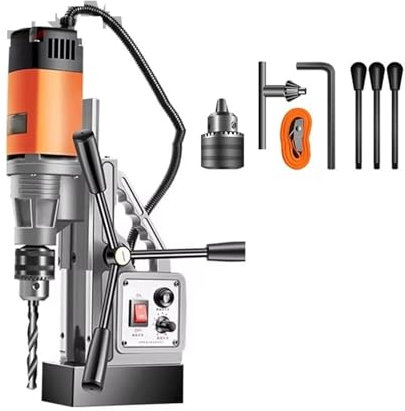 Trapano a colonna professionale, Macchina di perforazione di livello industriale, potente pressa for trapano magnetica, macchina di perforazione elettrica da banco magnetico