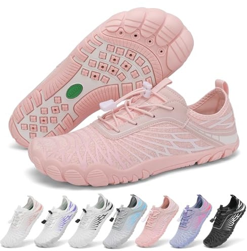 SAGUARO Chaussures Minimalistes Barefoot Femme Chaussures d'eau Respirabilité à Large Bout, 35-43 EU
