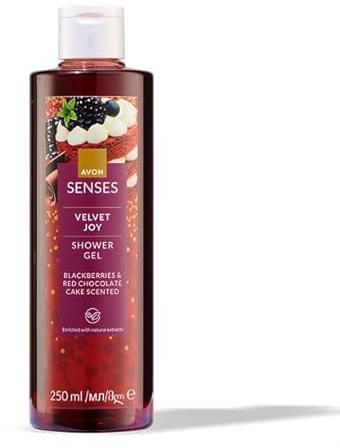 Avon Senses Duschgel Velvet Joy schwarze Beere/Schokokuchen