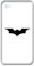 GreenIT 6 Stück 5cm Batman Fledermaus Handy Smartphone Auto Aufkleber Tattoo die Cut Decals Deko Folie (schwarz)
