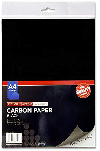 Premier Stationery A4 Carbon Papier – Schwarz (Pack von 10 Blatt)