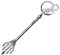 Monogram DC Comics Justice League Aquaman Trident Pewter Keychain