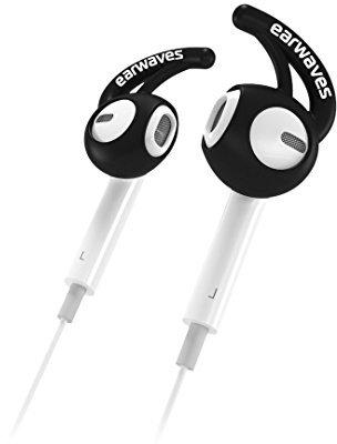 Earwaves ® - Accesorio fijador Compatible con Auriculares Apple AirPods & Apple EarPods. Compatible con Auriculares iPhone X, iPhone 8, iPhone 7, etc. Incluye 2 Tallas.