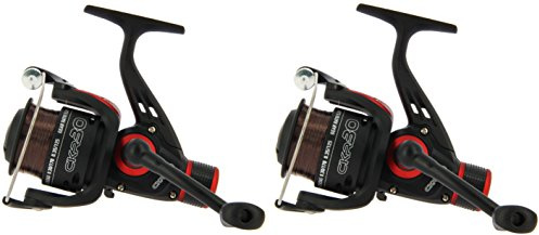 Two x CKR30 Match & Coarse Fishing Reel With Rear Drag Pre Loaded With 8lb Line