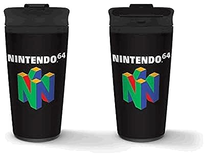 Nintendo - Mug de Voyage en métal 15oz / 425ml (Nintendo 64)