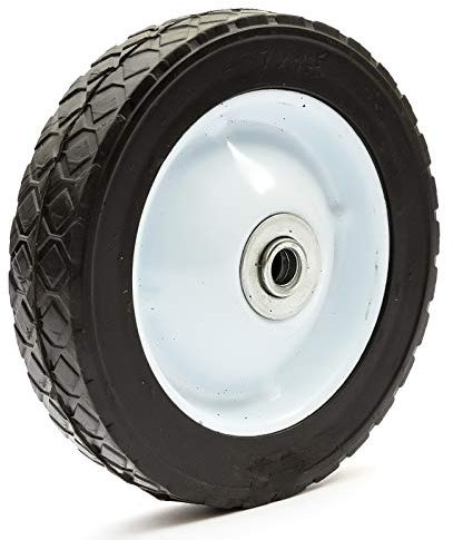 7 x 1.5 Inch Lawnmower Steel Wheel & Solid PU Tyre 7 Diamond Tread Mower 7x1.5