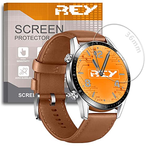 3X Protector de Pantalla para Universal de 36mm, Cristal Vidrio Templado Premium Reloj SmartWatch ¡¡¡ Medir Antes de Comprar !!!