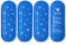 CURMIO 4 Paquets de Poches de Glace en Gel Réutilisables, Nécessaire pour Sac Isotherme pour Les Diabétiques ou Trousse de Voyage à l'Insuline