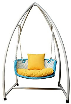 BKWJ Gartenschaukel, Sonnenschirme, Canopies & Schatten, Swingstühle, Baldachinschwankungen, Gartenmöbel & Zubehör, Außenmöbel Outdoor-Lounge-Stuhl, 107 * 107 * 189cm / 42,1 × 42,1 × 74,4 Zoll