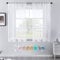 CUTEWIND Voile Gardinen Vorhang in Leinenoptik Stores Gardinen Transparent für Wohnzimmer Schlafzimmer Kinderzimmer Vorhänge mit Stangedurchzug Weiß 2er Set je 140x137cm