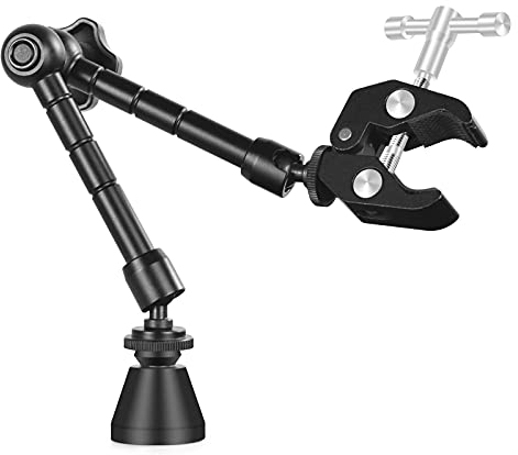 Helping Hands Magnetische Lötklemme mit 5,5 cm Backenöffnung, Superklemme mit 1/4 und 3/8 Gewinde, flexible Gelenkarme mit Klemmen, magnetischer Leiterplattenclip für Heißluftpistolen-Reparaturen