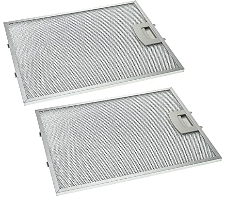 vhbw 2x Filter Metallfettfilter Dauerfilter kompatibel mit Viva VVA92E160/01, VVA92E160/02, VVA92E450/01, VVA92E450/02 Dunstabzugshaube, Metall
