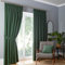 Fusion - Dijon - Blackout/Thermal Insulated Pair of Pencil Pleat Curtains - 90 Width x 90 Drop (229 x 229cm) in Bottle Green