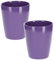 Kotarbau® - Set da 2 vasi da fiori in ceramica, per orchidee, altezza 150 mm, diametro 120 mm, colore viola