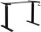 Exeta ergoM Schreibtischgestell höhenverstellbar mit Kurbel in schwarz I Tischgestell höhenverstellbar von 73-121cm I Höhenverstellbarer Schreibtisch manuell perfekt fürs Büro & Homeoffice (Schwarz)