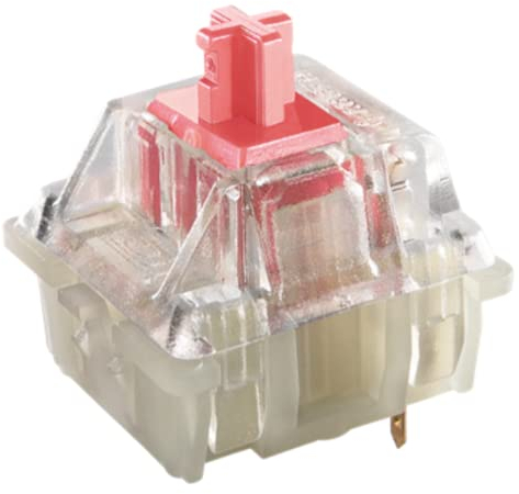 Interruptores de Tecla Cherry MX Switch para Teclados Mecánicos | Plate Mounted Switches | MX3AL1NA (Cherry RGB Silent Red, 10 Piezas)
