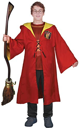 Ciao- Harry Potter Quidditch Gryffindor costume travestimento bambino originale (Taglia 10-12 anni), Rosso, Giallo
