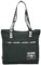 BAG STREET Nylon Schultertasche - Shopping Bag - modischer Henkel-Print - UTILITY TOTE (Schwarz-Weiß)