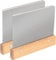 DONQL 2-in-1 Dough Scraper and Cutter, Stainless Steel with Wooden Handle, Pastry and Pizza Dough Baking Tool, Square