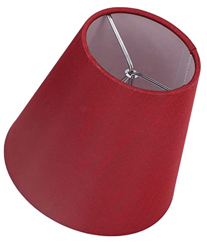 E14-Lampenschirm, breite Anwendbarkeit, exquisite Verarbeitung, Tischlampenschirm, modern, einfach, für E14-Glühbirne für Miniatur-Glühbirne(A3 01 Weinrot)