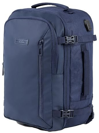 Zaino Bagaglio A Mano 40x20x25 Ryanair, Zaino Borsa 20L Voli Low Cost Easyjet - Blu Navy