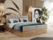 MKS MEBLE Boxspringbett 200x200 mit Bettkasten Holz Holzrahmen, Boxbett 200x200 mit Matratze H4 und Kopfteil - Beige Matana 17 - Albero-4