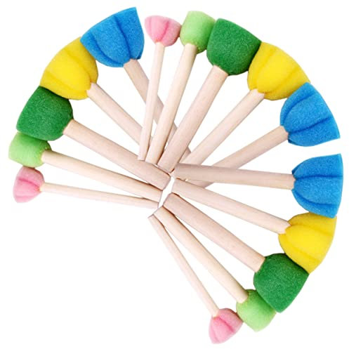 STOBOK 15stücke Teiliges Aus Schwamm Für Malen Junge Mädchen-schwammpinsel Graffiti-Schwamm Malschwamm Zeichenstempel Malwerkzeug Leicht Zu Handhaben Für Aquarell Und Acryl-malerei