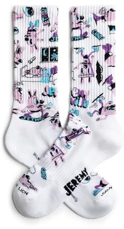 Jimmy Lion Socken Jeremyville für Männer und Frauen - Größen 36-40 | 41-46 Limited Edition
