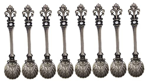 Ciieeo Pcs Vintage Dessert Spoons Holes Stylish Stirring Spoons for Tea Coffee Desserts
