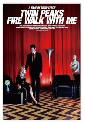 AAVEDA Filmposter Twin Peaks Fire Walk with Me auf Leinwand, Wandkunst, Dekordruck, Bild für Wohnzimmer, Schlafzimmer, Dekoration, ungerahmt, 30 x 45 cm