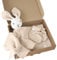 Livella Kuscheltuch „Hase“ mit Söckchen - Reine Bio-Baumwolle – Premium Schmusetuch, Kuscheldecke, Schmusedecke, Strickdecke - Samtweich & atmungsaktiv - Oeko-TEX® Standard 100 und GOTS Zertifiziert