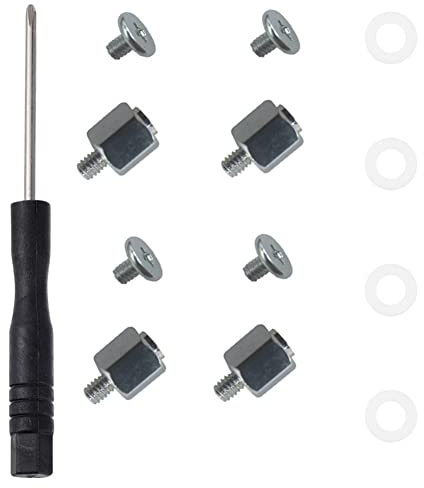 ROBMNE 1Set NGFF NVME SSD Standoff Mounting M.2 NGFF/NVMe Screw Set Stand Off Screw Hex Nut Computer Hard Drive Screw for A- M.2 SSD