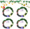 Catena di Luci Natalizie In Miniatura,4 Pezzi Mini Catena Luminosa a Led, Catena Luminosa Decorativa per Albero di Natale,per Casa Delle Bambole,Decorazione Natalizia