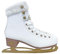 Cox Swain Klassische Eislauf Schlittschuhe ICEPEARL, für Damen und Kinder, bequem, warm gefüttert - Edelstahlkufe vorgeschliffen, White/Gold Gr. 38
