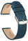 Ayadoo 22mm blau Top-Grain-Lederarmband, Schnellverschluss-Band für Männer Frauen