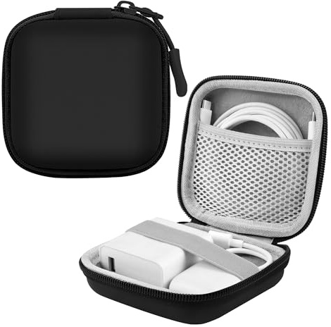 TYSM-CC Mini Reise Aufbewahrungstasche – Kompakt & Platzsparend | Robuster Reißverschluss Aufbewahrungstasche für USB-Kabel, Ladegeräte, SD-Karten, Powerbanks – für Reise, Büro und Haushalt
