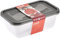 keeeper fredo fresh Frischhaltedosenset 2-teilig, 2 x 3,3 l, Crystal Grey (Transparent)